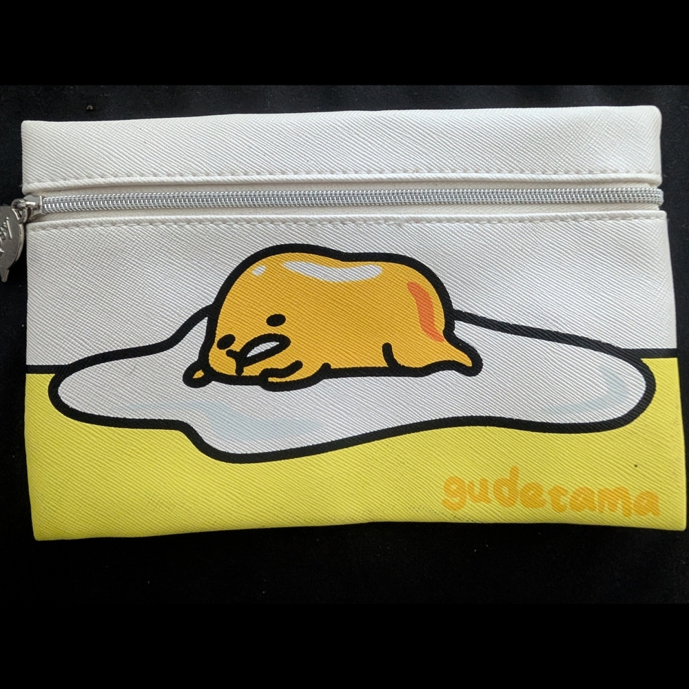 Gudetama Yellow and White Pouch